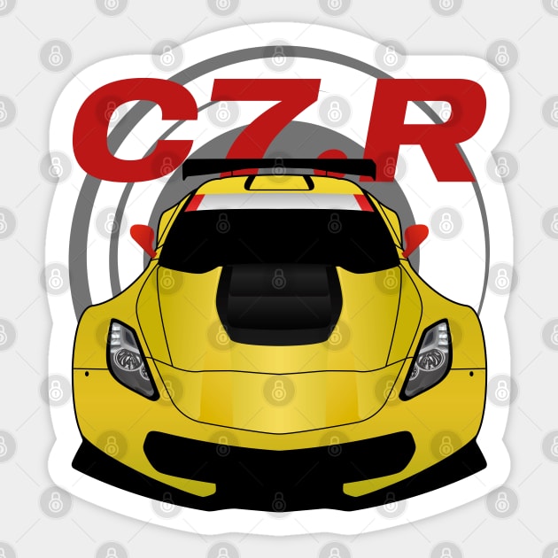 Vette Racecar Sticker by turboosted